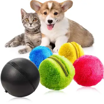 2 Setați ic Roller Ball Jucărie, Câine, Pisică Automata cu Role Toys Minge Cu 2 Minge de Rulare Și 8x Colorate Acoperi Mini Robot de Curat Pentru