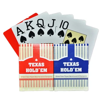 2 Seturi/Lot Clasic Texas Poker Carduri Mare Font Carduri De Plastic Impermeabil Joc De Poker