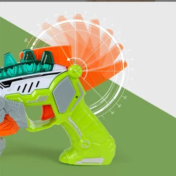 2 în 1 Electric Deformare Arma Jucării de Sunet și Lumină Simulare Dinozaur Pistol Pentru Băiatul de Sport în aer liber Arma CS Joc Jucărie