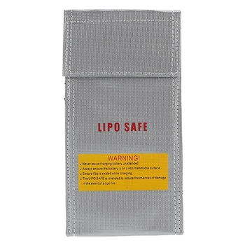 20 * 10 cm din Argint de Înaltă Calitate din Fibră de Sticlă RC Acumulator LiPo Sac de Siguranță în condiții de Siguranță de Paza Taxa Sac