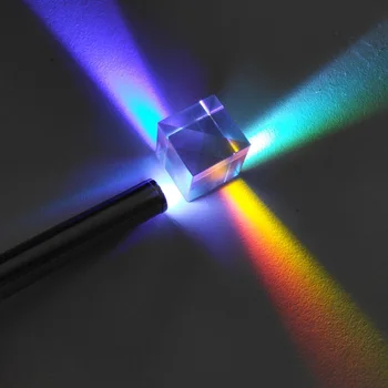 20*20*20 mm CUB de Lumină Cub Un Cadou De la Optic Știință Prism de Creatie Ornamente