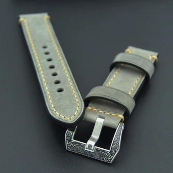 20 22 24 26 mm din Piele lucrate Manual pentru Bărbați Ceasuri Trupa Ceas Masculin Watchbands Curele de Înaltă Calitate model Sculptat catarama Pentru Panerai PAM