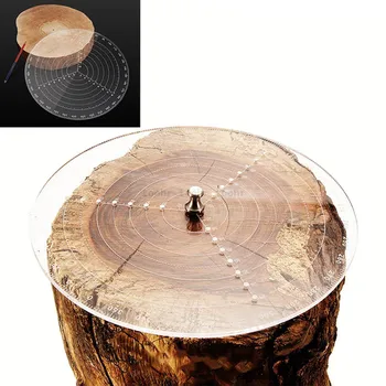 20/30cm Center Finder conducător de prelucrare a Lemnului Busola pentru Woodturners Boluri Strung Lucru Clar Acrilic Desen Cercuri cu Diametrul de
