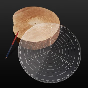 20/30cm Center Finder conducător de prelucrare a Lemnului Busola pentru Woodturners Boluri Strung Lucru Clar Acrilic Desen Cercuri cu Diametrul de