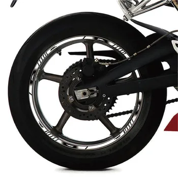 20 Buc Motocicleta roata anvelope autocolant personalizate cu benzi reflectorizante bandă moto acoperire completă roți decal Pentru SUZUKI SV650 sv650 sv 650