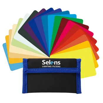 20 BUC Selens Camera Flash Geluri Transparente de Corecție a Culorilor Echilibru Lighting Filter Kit Pentru Studio Foto, aparat Foto Accesorii