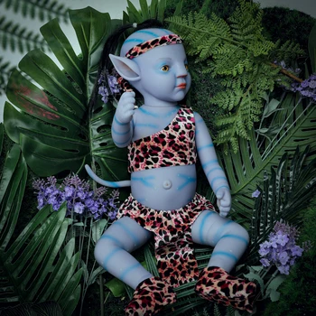 20 Cm 51 CM Renăscut Baby Doll Deschide Ochii plini Dulce Moale Corp Albastru Băiat Ca în Viață Copilul Cadou Jucărie pentru Copii Va Străluci
