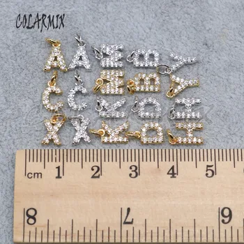 20 de piese cu litere de Mici dimensiuni pandantive margele alfabete Accesorii pentru cercei en-gros jewelryfor femei 4865