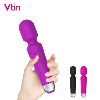 20 de Viteza AV Vibrator Pentru Femei Reîncărcare Bagheta AV Vibrator Puternic G Spot Vaginale Masturbari Masaj Jucarii Sexuale pentru Femei Adulte