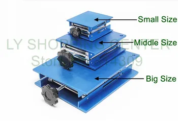 20 x 25 CM Big blue manual, platformă de ridicare,ridicare masă,laborator de masă de ridicare,de Laborator platformă de ridicare,de laborator instrument