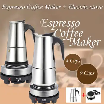 200/450ml din Inox Ibric de Cafea Espresso cu Cafea Filtru Filtru de Cafea cu aragaz Electric, Filtru de Băutură Cafetiere