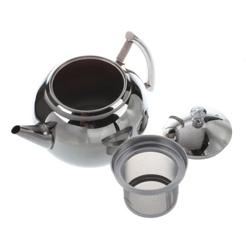 2000ML din Oțel Inoxidabil Ceainic Ceai Oală de Cafea Cu Ceai de Frunze de Filtru Infuzor, 25*15*17cm