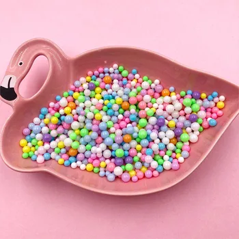 200g Multicolor Bomboane Macaron Bean Pentru Ambarcațiuni DIY Face Mici Drăguț Plastic klei Accesorii de Cristal Noroi Noroi Material de Umplutură