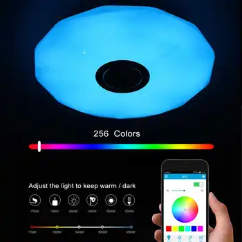 200W 120 de Culori Moderne RGB LED Lumini Plafon Estompat RGB APP bluetooth Muzica de Iluminat Acasă Inteligent Lampă de Plafon+Control de la Distanță