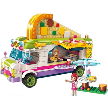 2013 414P Pizza Mașină de Constructor Model de Kit de Blocuri Compatibil Cărămizi LEGO Jucarii pentru Fete Baieti Copii Modelare