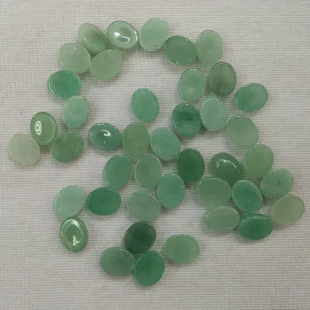 2016 Moda naturale aventurin verde piatră Ovală de TAXI CABOCHON 8x10mm margele de farmec pentru a face bijuterii en-gros 50pcs/lot gratuit