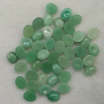 2016 Moda naturale aventurin verde piatră Ovală de TAXI CABOCHON 8x10mm margele de farmec pentru a face bijuterii en-gros 50pcs/lot gratuit