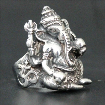 2017 mai Noi Buddha Elefant Inel 316L din Oțel Inoxidabil Barbati Baieti Fierbinte de Vânzare Indian Ganesha Inel
