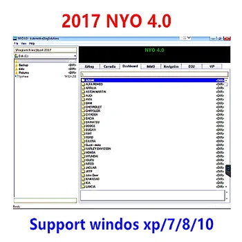 2017 NYO 4 tabloul de Bord IMMO de Date de Navigație Airbag Radio Auto trimite Link-ul de Descărcare sau suport CD windos xp/7/8/10