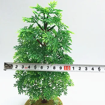 2017 Real Flori Artificiale 21cm Ramură de Plastic Biserică Acasă Mobilier de Nisip Modelul de Masă Decor Copac Artificial Moss Iarba de Plante