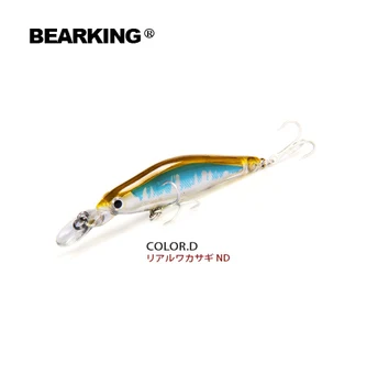 2018 Bearking Bk17-M65 Wobbler Minnow 6.5 cm 6g 1 BUC Pescuit Nada Profundă Adâncime de Scufundări Greu Momeala Limbă Lungă Minnow de suspendare Atrage
