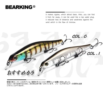 2018 Bearking Brand Z110 Greu Momeli de Pescuit Minnow 11cm 17g calitate Momeli Scufundări Adânc Momeli Pescuit Abordează transport Gratuit