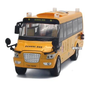 2018 Mare Numai Aliaj American Bull Autobuz Școlar 5 Design Deschis Lumina Vocea Copiilor Autobuz Jucarii