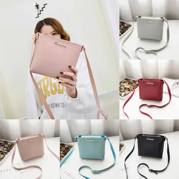2018 Moda Pentru Femei fermoar Solid Geantă de Umăr, Crossbody Sac Messenger Telefon Monedă Pungă Mică Stil coreean Bolsas Feminina Saco