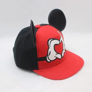 2018 Noi Mickey urechea copii Vizorul snapback Sepci de baseball Capac cu urechi Pălării Haioase primavara vara Toamna hip hop băiat pălării cadou