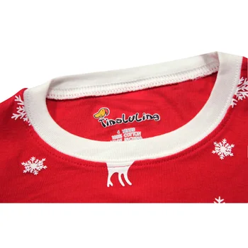 2018 Nou Crăciun Fericit Seturi De Pijamale Pentru Fete Baieti Copii Rosu Pijamale Pentru Cerb De Crăciun De Imprimare Pijamale Pijamas