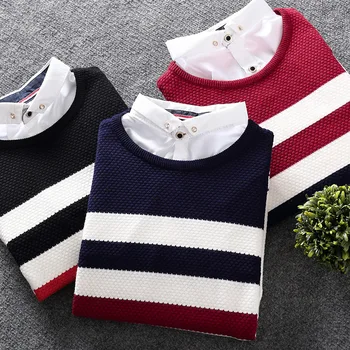 2018 nouă bărbați pulover pulover cu mâneci Lungi pulover