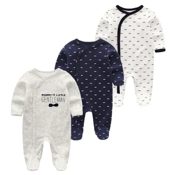 2018 Unisex 2/3 buc/lot Salopetă pentru Copii 0-12M Pijamale Nou Set Haine Copii Fete Haine Copii Haine Băiat O-Gât Roupa de bebe