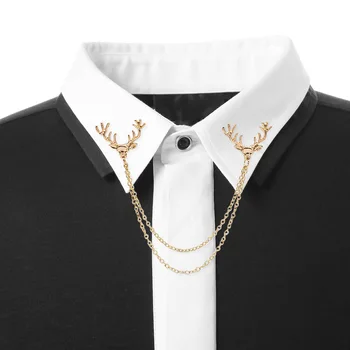 2019 Aliaj costum camasa mic cap de cerb ciucure guler ac high-end de Crăciun animal bărbați și femei de îmbrăcăminte, accesorii