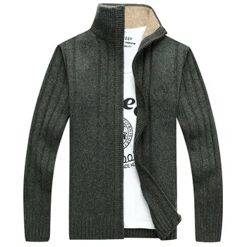 2019 Brand de Moda de Îmbrăcăminte Uza de Tricotat Sweter Hombre Pulover Barbati Toamna Iarna Lână Groasă de sex Masculin Cardigan M-3XL