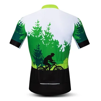 2019 ciclism jersey Barbati Mountain Bike jersey Pro MTB Biciclete Tricouri maneca Scurta Drumul Topuri Ropa Ciclismo Bluza de echitatie verde