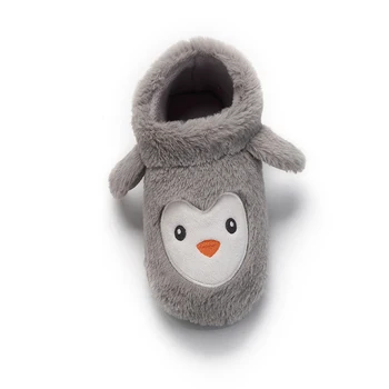 2019 fierbinte Sosirea în Formă de pinguin Bumbac pentru Femei Papuci de Pluș Cald Iarna Papuci de Blană Moale de Interior Pantofi Plat Cu Papuci de Casa