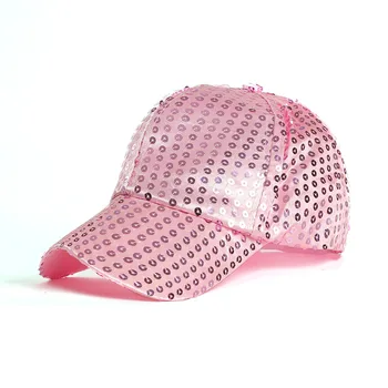 2019 Glitter Hat Gorras Șapcă De Baseball Femei Reglabil Messy Bun Caps Black Hat Fete Casual Bumbac Snapback Vara Plasă De Pălării