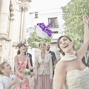 2019 Handmade Mov Elegant de Mireasa domnisoare de Onoare Flori Buchet de Mireasa Flori Artificiale de Trandafir Panglică de Cristal Buchete de noiva