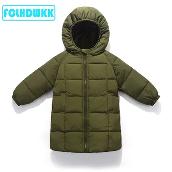 2019 Jachete de Iarnă pentru Copii Haină Lungă, Jachete de Iarnă Pentru Copii Fete de moda Fete Hanorac Baiat Haine Calde pentru Copii Fete Jachete 2-8Y