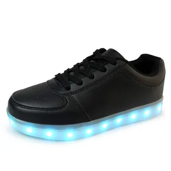 2019 Luminos neon Led Pantofi adulți Femei pantofi Plat Stralucitoare de Încărcare USB Lumina chaussure lumineuse coș de sex feminin Pantofi