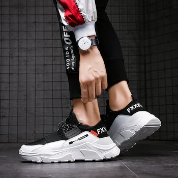 2019 Masculin Dantela-up Adidași Bărbați de Înaltă Calitate de Om Non-Alunecare Confortabil Pantofi Casual Adidași ochiurilor de Plasă Respirabil în aer liber Pantofi de Mers pe jos
