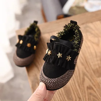 2019 Moda Drăguț Pentru Copii Fete Pantofi Plat Toddler Princess Copii Fete Pantofi Copii Mocasini Fete Casual Star Adidasi