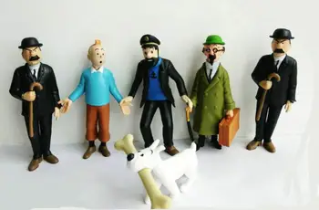 2019 New sosire Aventurile lui Tintin Tintin și Milou PVC figurina de Colectie Model de Jucărie
