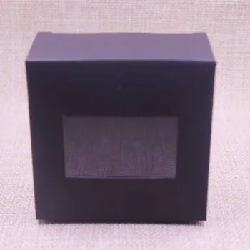 2019 Noi 10buc Alb Vintage /hârtie Neagră cutie de cadou pachet cu clar de ferestre din pvc bomboane favoruri arte&krafts display pachet cutie