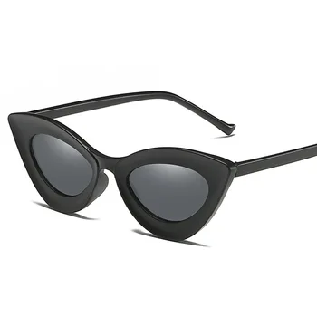 2019 noi Cat eyeSunglasses Femei brand femeie vintage retro triunghiular cateye ochelari oculos feminino ochelari de soare Sexy