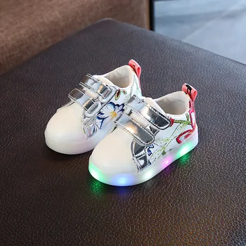 2019 Noi Copii Luminoase, Pantofi Fete Baieti Sport Pantofi sport Copii Luminile Intermitente de Adidași de Moda Copil LED Adidași