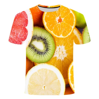 2019 Noi de Vara Casual 3D T-Shirt pentru Bărbați Fructe de Imprimare Rece cu Mânecă Scurtă de Vara Tricou Tricou mens pantaloni scurți streetwear homme hip hop