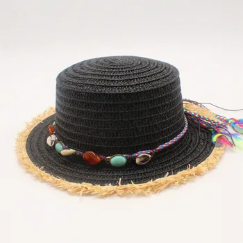 2019 noi de Vara Pălărie de Soare Pentru Femei și copii, Capace Pălărie de Paie la Modă Anglia Sea Beach Părinte-copil capac Excursie Capace