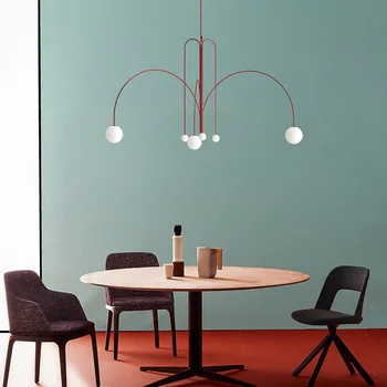2019 Noi Nordic postmodern creative living room sala de mese cu LED candelabru dormitor club cafenea magazin de îmbrăcăminte candelabru