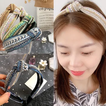 2019 Nou coreea Style Drăguț cu Paiete, Margele de Țesut Simplu Benzi pentru Fata de Femei de Moda Accesorii de Par